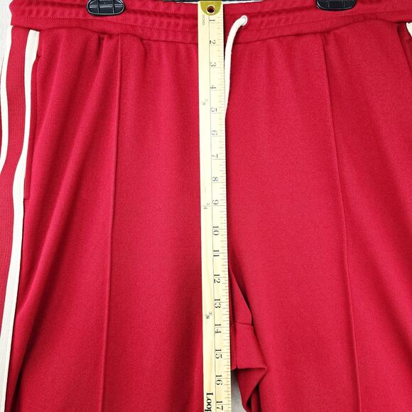 GAP Track Pants Size XL Red Striped Tricot Straight Moonstone Baggy Wide Leg - Picture 11 of 12